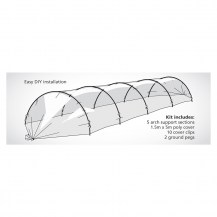 18341 - greenhouse grow tunnel illustration